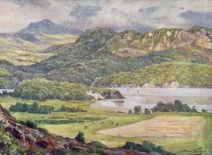 Mist op Cader Idris door Robert (after) Fowler
