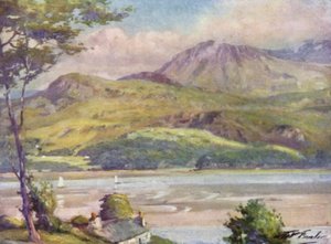 De Kust nabij Harlech, Middag door Robert (after) Fowler
