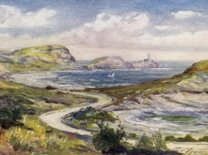 Uitzicht bij Mumbles, Swansea door Robert (after) Fowler