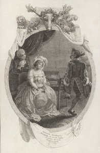 Scène uit The Tender Husband door Richard Steele (gravure) door Robert (after) Smirke