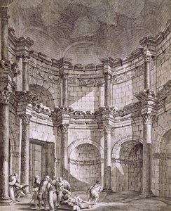 De Tempel van Jupiter door Robert Adam