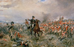 De Hertog van Wellington bij Waterloo