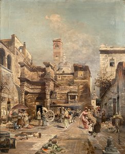Een Romeins straatbeeld
