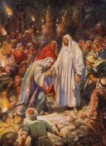 Jezus Christus verraden door Judas door Robert Ambrose (after) Dudley