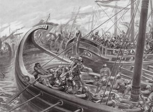 De Phocaeïsche vloot verslaat de Carthagers