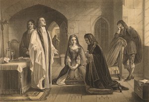 Lord William Russell ontvangt het sacrament, 1886 door Robert Anderson