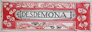 Desdemona, uit Shakespeare