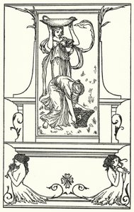 Illustratie voor Gedichten van John Keats (litho) door Robert Anning Bell