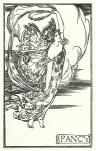 Illustratie voor Gedichten van John Keats: Fantasie (litho) door Robert Anning Bell