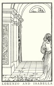 Illustratie voor Gedichten van John Keats: Isabella of De Pot met Basilicum