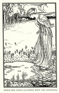 Illustratie voor Gedichten van John Keats: Lamia (litho) door Robert Anning Bell