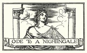Illustratie voor Gedichten van John Keats: Ode aan een Nachtegaal (litho)