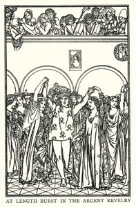 Illustratie voor Gedichten van John Keats: De vooravond van Sint Agnes door Robert Anning Bell