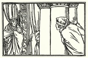 Illustratie voor Gedichten van John Keats: De vooravond van Sint Agnes door Robert Anning Bell