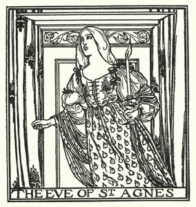 Illustratie voor Gedichten van John Keats: De vooravond van Sint Agnes