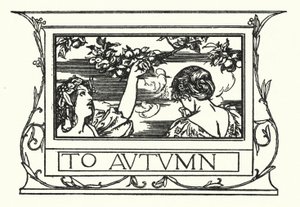 Illustratie voor Gedichten van John Keats: Aan de Herfst door Robert Anning Bell
