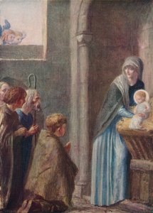 De aanbidding der wijzen, eind 19e eeuw door Robert Anning Bell