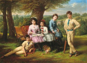 De kinderen Johnston door Robert Antoine Muller