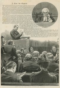 Een zaak voor experts: Schetsen in de Koninklijke Hoven van Justitie; met een vignette van Mr Justice Kay door Robert Barnes