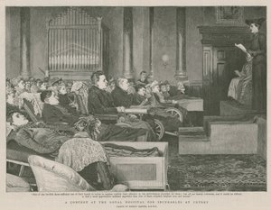 Een concert in het Royal Hospital for Incurables in Putney door Robert Barnes