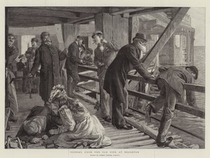 Vissen vanaf de Oude Pier in Brighton door Robert Barnes