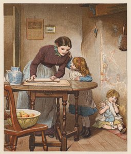 De boerin maakte een appeltaart door Robert Barnes
