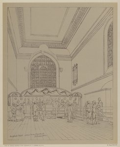 Guildhall Chapel, City of London door Robert Blemell (after) Schnebbelie