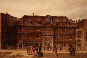 Blackwell Hall, King Street, Cheapside door Robert Blemell Schnebbelie