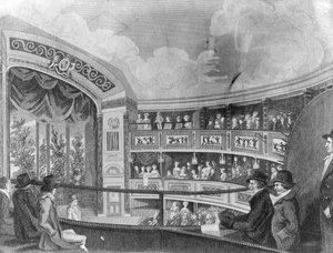 Het Interieur van het Olympic Theatre nabij Drury Lane, gegraveerd door Henry Richard Cook, 1816