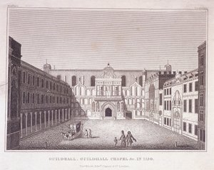 Guildhall, Londen door Robert Blemmell Schnebbelie