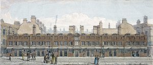 Monkwell Street, Londen, 1818 door Robert Blemmell Schnebbelie