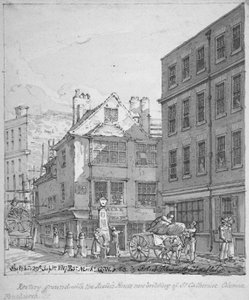 St Katherine Coleman Pastorie, Fenchurch Street, City of London, 1817 door Robert Blemmell Schnebbelie