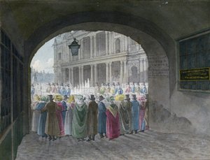 Uitzicht op de ingang van Dean