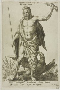 Jupiter, plaat 2 van Parnassus Biceps door Robert Boissard