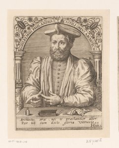 Portret van Guillaume Philandrier door Robert Boissard
