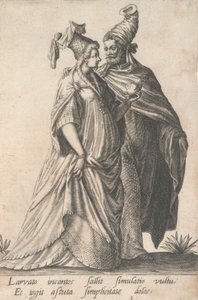 Wandelend paar, uit de Maskerades