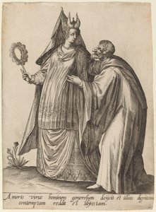 Amoris virus hominem... door Robert Boissard after Jean Jacques Boissard