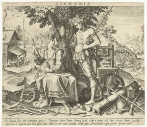 Duitsland Allegorieën van Europese landen (series title) door Robert Bossart