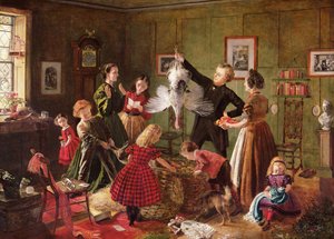 Het kerstpakket door Robert Braithwaite Martineau