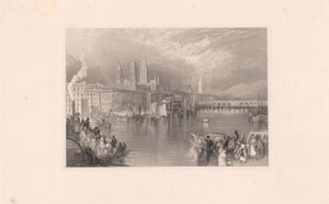 Rouen, kijkend op de rivier door Robert Brandard