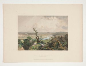 Vallei van de Connecticut (vanuit Mount Holyoke), illustratie voor Nathaniel Parker Willis