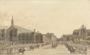 Westminster, tijdens het Proces van Koningin Caroline