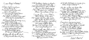 Queen Marys Lament, gedicht in het handschrift van Robert Burns door Robert Burns