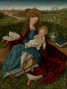 De Madonna van nederigheid door Robert Campin