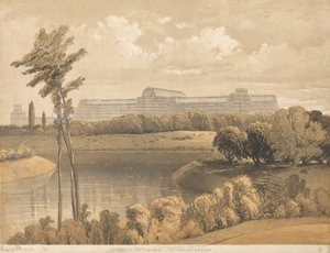Crystal Palace vanaf het reservoir, Sydenham door Robert Carrick