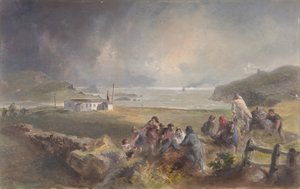 Valentia, Ierland, vanaf de Haven, Tegenover Knight