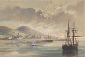 Valentia in 1857-1858 ten Tijde van het Leggen van de Vorige Kabel