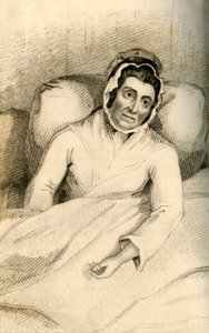 Elizabeth Woodcock - Die bijna 8 dagen in de sneeuw begraven was, 1821 door Robert Cooper