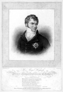 Prins Leopold George Christian Frederick van Saksen-Coburg-Saalfeld, 1818 door Robert Cooper
