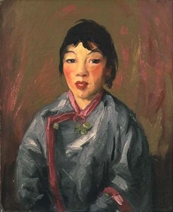 Grace, Chinees Meisje door Robert Cozad Henri